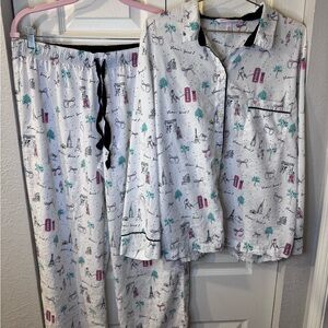 Victoria’s Secret Paris Eiffel Tower Travel Print Pajama Set
